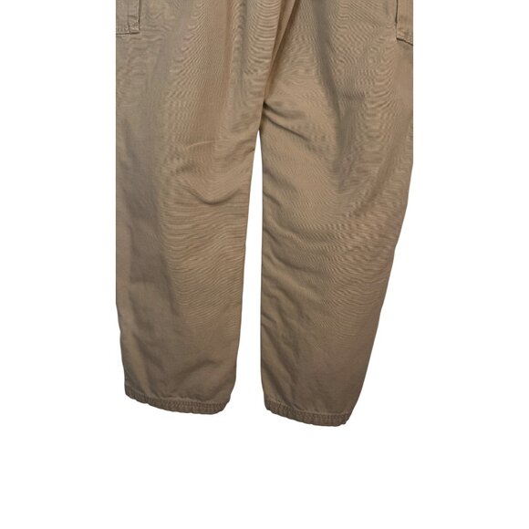 Carhartt 36 x 34 Mens Khaki Cargo Pants Dungaree Fit 100% Durable Workwear - Picture 10 of 14